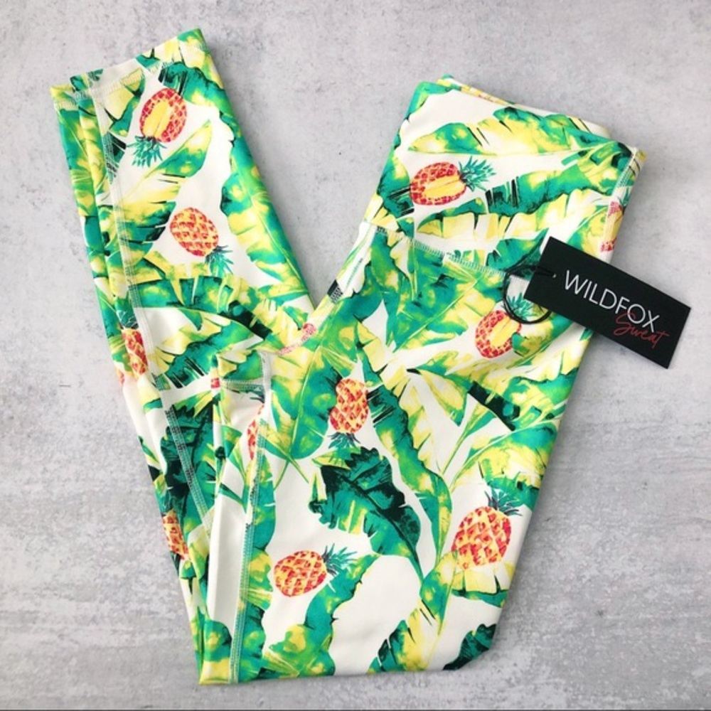 Wildfox Pineapple Leggings Size S NWT